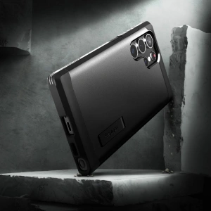 Kup Case Spigen Tough Armor Samsung Galaxy S22 Ultra Schwarz - SPN2100BLK - {ean13} - Sklep Home Screen