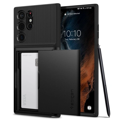 Kup Case Spigen Slim Armor CS Samsung Galaxy S22 Ultra Schwarz - SPN2103BLK - {ean13} - Sklep Home Screen