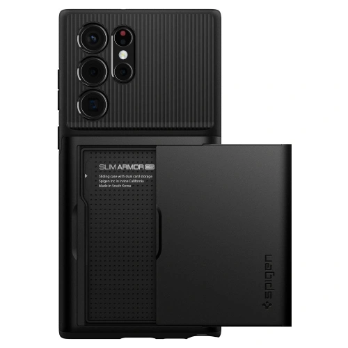 Kup Case Spigen Slim Armor CS Samsung Galaxy S22 Ultra Schwarz - SPN2103BLK - {ean13} - Sklep Home Screen