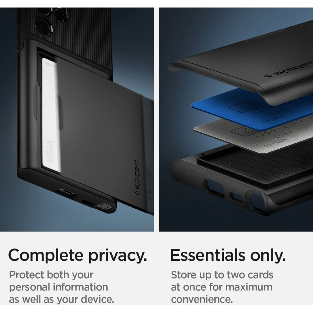 homescreen.pl - Etui Spigen Slim Armor CS Samsung Galaxy S22 Ultra Black