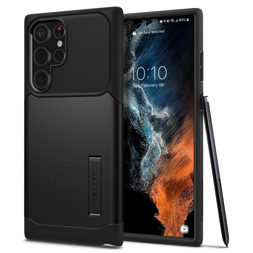 Kup Etui Spigen Slim Armor Samsung Galaxy S22 Ultra Fekete - SPN2104BLK - {ean13} - Sklep Home Screen