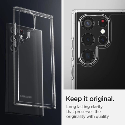 Kup Etui Spigen Ultra Hybrid Samsung Galaxy S22 Ultra Crystal Clear - SPN2107CL - {ean13} - Sklep Home Screen