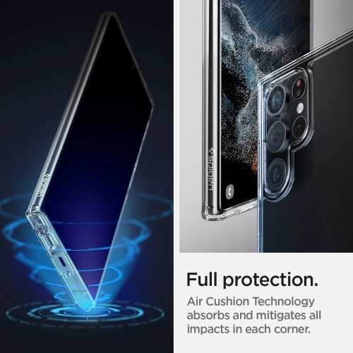Kup Etui Spigen Ultra Hybrid Samsung Galaxy S22 Ultra Crystal Clear - SPN2107CL - {ean13} - Sklep Home Screen