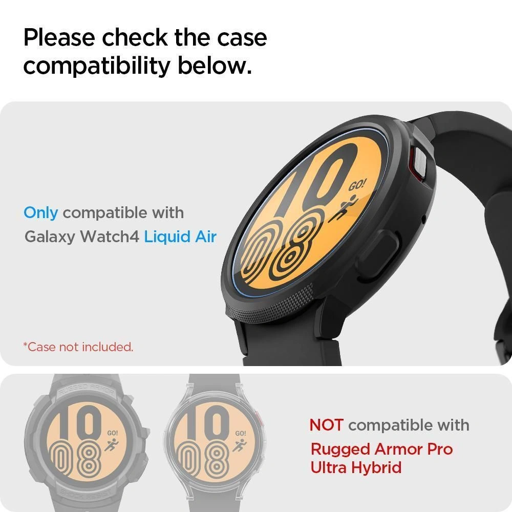 Szkło hartowane Spigen GLAS.tR Slim Samsung Galaxy Watch 4 44mm [3 PACK]