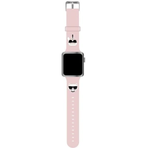 Pasek Karl Lagerfeld KLAWLSLCKP Apple Watch 4/5/6/7/SE/8/9/Ultra 44/45/49mm różowy/pink strap Silicone Karl & Choupette Heads Pasek Karl Lagerfeld KLAWLSLCKP Apple Watch 4/5/6/7/SE/8/9/Ultra 44/45/49mm różowy/pink strap Silicone Karl & Choupette Heads