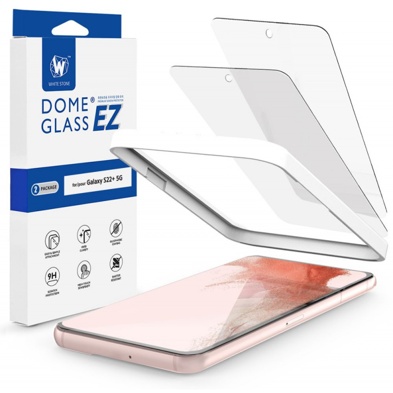 homescreen.pl - Szkło hartowane Whitestone EZ Glass Samsung Galaxy S22+ Plus [2 PACK]