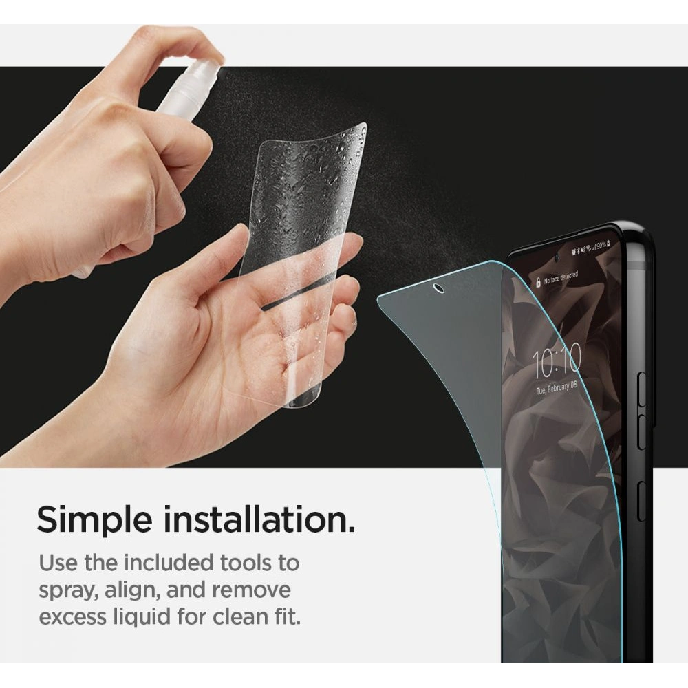 homescreen.pl - Folia Spigen Neo Flex Samsung Galaxy S22 Ultra [2 PACK]