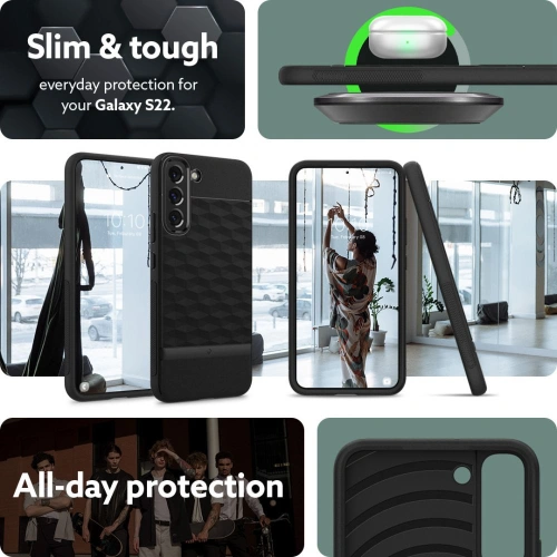 Kup Etui Caseology Parallax Samsung Galaxy S22 Matt Fekete - CSL041BLK - {ean13} - Sklep Home Screen