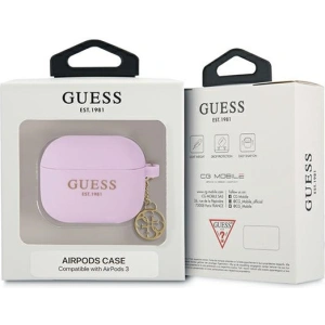 Kup Etui Guess GUA3LSC4EU Apple AirPods 3 cover fioletowy/purple Charm Collection - GUE1574PRP - {ean13} - Sklep Home Screen