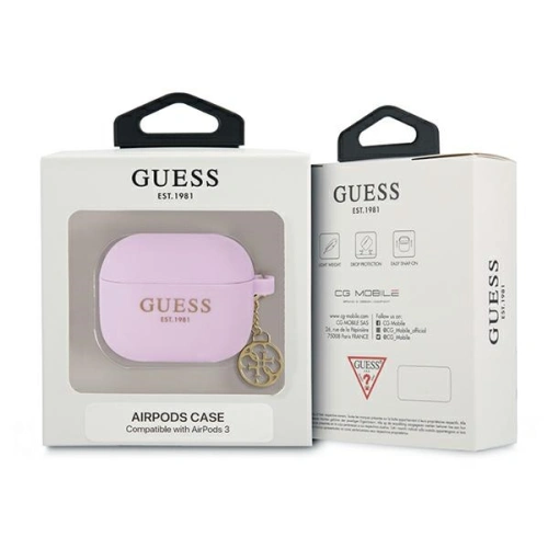 Kup Case Guess GUA3LSC4EU Apple AirPods 3 Hülle lila/purple Charm Collection - GUE1574PRP - {ean13} - Sklep Home Screen