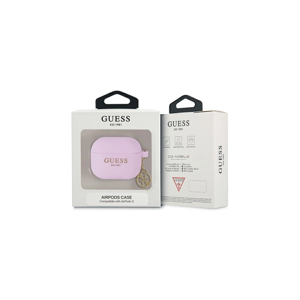 Etui Guess GUA3LSC4EU Apple AirPods 3 cover fioletowy/purple Charm Collection