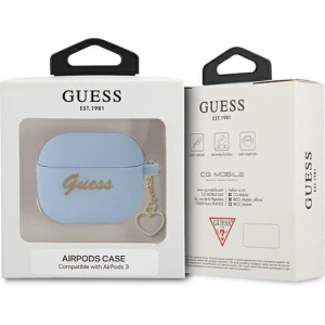Kup Etui Guess GUA3LSCHSB Apple AirPods 3 cover niebieski/blue Silicone Charm Collection - GUE1575BLU - {ean13} - Sklep Home Screen