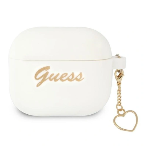 Buy Guess GUA3LSCHSH Apple AirPods 3 cover white Silicone Charm Collection - GUE1576WHT - {ean13} - Home Screen Store Europe