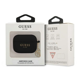 Buy Guess GUAPLSC4EK Apple AirPods Pro cover black Silicone Charm Collection - GUE1578BLK - {ean13} - Home Screen Store Europe