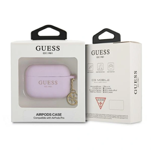 Kup Etui Guess GUAPLSC4EU Apple AirPods Pro cover fioletowy/purple Charm Collection - GUE1579PRP - {ean13} - Sklep Home Screen
