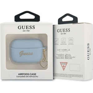 Buy Guess GUAPLSCHSB Apple AirPods Pro cover blue Silicone Charm Collection - GUE1580BLU - {ean13} - Home Screen Store Europe
