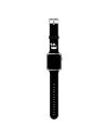 Karl Lagerfeld KLAWMSLKK Apple Watch 4/5/6/7/SE/8/9/10 40/41/42mm schwarz/schwarzes Armband Silikon Karl Heads