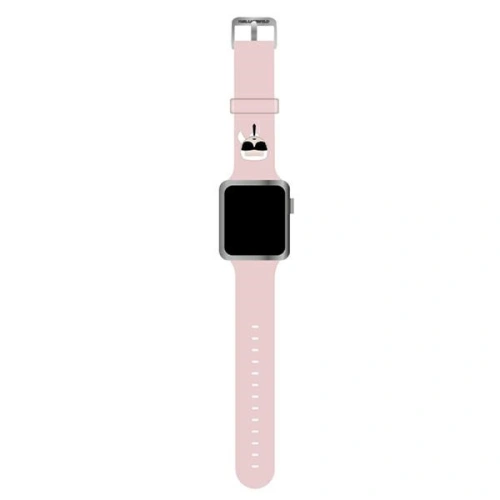 Kup Pasek Karl Lagerfeld KLAWMSLKP Apple Watch 4/5/6/7/SE/8/9/10 40/41/42mm roz/roz strap Silicone Karl Heads - KLD822PNK - {ean13} - Sklep Home Screen