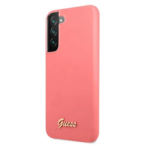 Kup Etui Guess GUHCS22MLSLMGFU Samsung Galaxy S22+ Plus fucsia/hardcase Silicon Script Metal Logo - GUE1566 - {ean13} - Sklep Home Screen