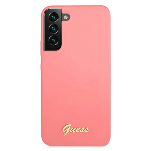 Kup Etui Guess GUHCS22MLSLMGFU Samsung Galaxy S22+ Plus fucsia/hardcase Silicon Script Metal Logo - GUE1566 - {ean13} - Sklep Home Screen