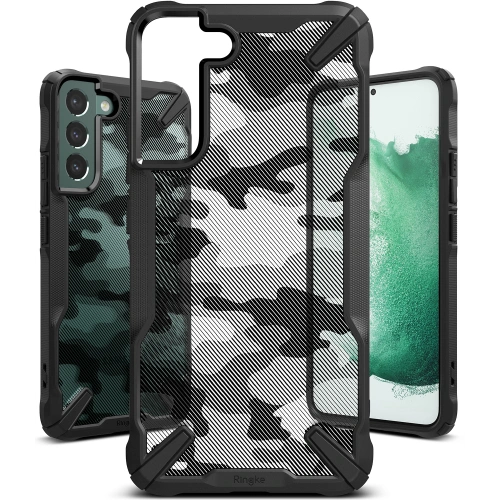 Kup Case Ringke Fusion-X Design Samsung Galaxy S22+ Plus Camo (Moro) Schwarz - RGK1546CAM - {ean13} - Sklep Home Screen