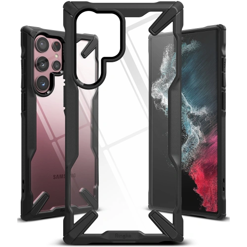 Kup Case Ringke Fusion-X Samsung Galaxy S22 Ultra Schwarz - RGK1540BLK - {ean13} - Sklep Home Screen
