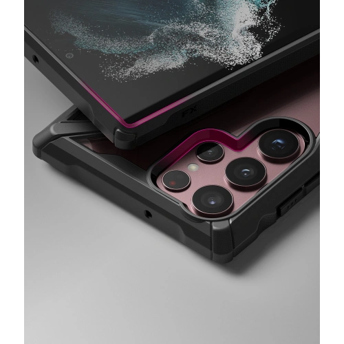 Kup Case Ringke Fusion-X Samsung Galaxy S22 Ultra Schwarz - RGK1540BLK - {ean13} - Sklep Home Screen
