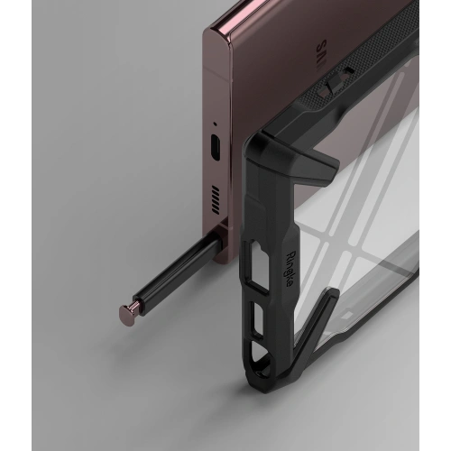 Kup Case Ringke Fusion-X Samsung Galaxy S22 Ultra Schwarz - RGK1540BLK - {ean13} - Sklep Home Screen