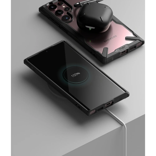 Kup Case Ringke Fusion-X Samsung Galaxy S22 Ultra Schwarz - RGK1540BLK - {ean13} - Sklep Home Screen