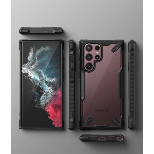 Kup Etui Ringke Fusion-X Samsung Galaxy S22 Ultra Negru - RGK1540BLK - {ean13} - Sklep Home Screen