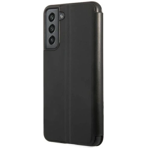 BMW BMBKS21FEPUCARTCBK Samsung Galaxy S21 FE black bookcase M Collection Triangles