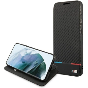 Kup Etui BMW BMBKS21FEPUCARTCBK Samsung Galaxy S21 FE czarny/black bookcase M Collection Triangles - BMW271BLK - {ean13} - Sklep Home Screen