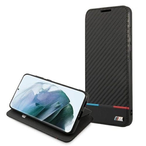 Kup Etui BMW BMBKS21FEPUCARTCBK Samsung Galaxy S21 FE černý/black bookcase M Collection Triangles - BMW271BLK - {ean13} - Sklep Home Screen