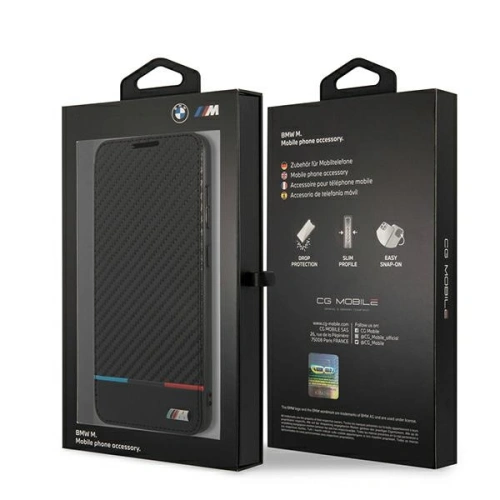 Kup Etui BMW BMBKS21FEPUCARTCBK Samsung Galaxy S21 FE černý/black bookcase M Collection Triangles - BMW271BLK - {ean13} - Sklep Home Screen