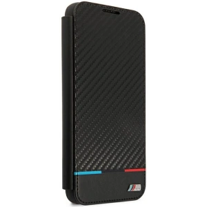 homescreen.pl - Etui BMW BMBKS22MPUCARTCBK Samsung Galaxy S22+ Plus czarny/black bookcase M Collection Triangles