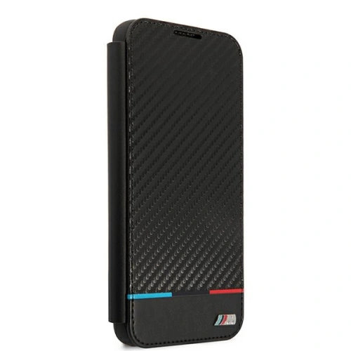 Buy BMW BMBKS22MPUCARTCBK Samsung Galaxy S22+ Plus black bookcase M Collection Triangles - BMW273BLK - {ean13} - Home Screen Store Europe