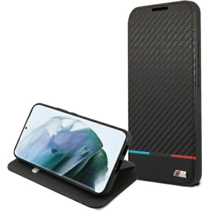 homescreen.pl - Etui BMW BMBKS22MPUCARTCBK Samsung Galaxy S22+ Plus czarny/black bookcase M Collection Triangles