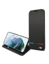 Buy BMW BMBKS22MPUCARTCBK Samsung Galaxy S22+ Plus black bookcase M Collection Triangles - BMW273BLK - {ean13} - Home Screen Store Europe