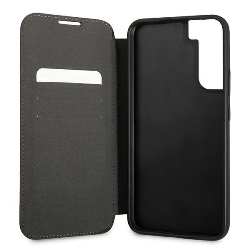 Buy BMW BMBKS22MPUCARTCBK Samsung Galaxy S22+ Plus black bookcase M Collection Triangles - BMW273BLK - {ean13} - Home Screen Store Europe