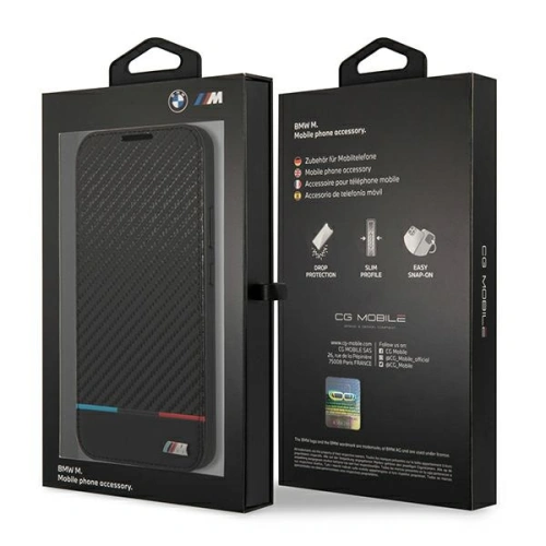 Kup Case BMW BMBKS22MPUCARTCBK Samsung Galaxy S22+ Plus schwarz/black Buchhülle M Collection Triangles - BMW273BLK - {ean13} - Sklep Home Screen