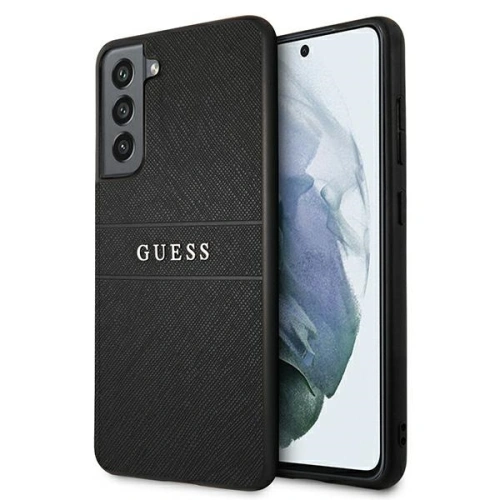 Kup Etui Guess GUHCS21FPSASBBK Samsung Galaxy S21 FE czarny/black Saffiano Stripe - GUE1581BLK - {ean13} - Sklep Home Screen