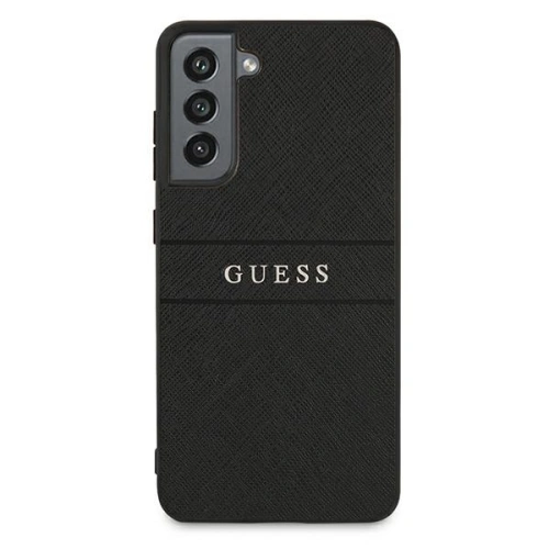Kup Etui Guess GUHCS21FPSASBBK Samsung Galaxy S21 FE czarny/black Saffiano Stripe - GUE1581BLK - {ean13} - Sklep Home Screen