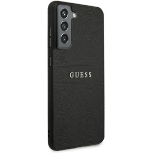 Kup Etui Guess GUHCS21FPSASBBK Samsung Galaxy S21 FE negru/black Saffiano Stripe - GUE1581BLK - {ean13} - Sklep Home Screen