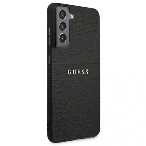Kup Etui Guess GUHCS21FPSASBBK Samsung Galaxy S21 FE czarny/black Saffiano Stripe - GUE1581BLK - {ean13} - Sklep Home Screen