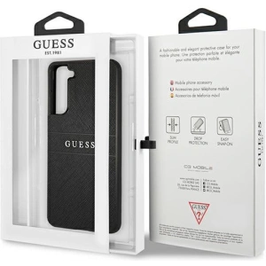 Kup Etui Guess GUHCS21FPSASBBK Samsung Galaxy S21 FE czarny/black Saffiano Stripe - GUE1581BLK - {ean13} - Sklep Home Screen