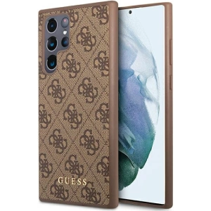 Kup Case Guess GUHCS22LG4GFBR Samsung Galaxy S22 Ultra braun/brown Hartschale 4G Metall Gold-Logo - GUE1583BR - {ean13} - Sklep Home Screen