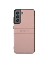 Kup Etui Guess GUHCS21FPSASBPI Samsung Galaxy S21 FE roz/pink Saffiano Stripe - GUE1582PNK - {ean13} - Sklep Home Screen