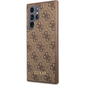 Kup Case Guess GUHCS22LG4GFBR Samsung Galaxy S22 Ultra braun/brown Hartschale 4G Metall Gold-Logo - GUE1583BR - {ean13} - Sklep Home Screen