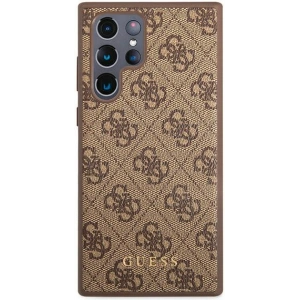 Kup Case Guess GUHCS22LG4GFBR Samsung Galaxy S22 Ultra braun/brown Hartschale 4G Metall Gold-Logo - GUE1583BR - {ean13} - Sklep Home Screen
