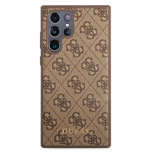 Kup Case Guess GUHCS22LG4GFBR Samsung Galaxy S22 Ultra braun/brown Hartschale 4G Metall Gold-Logo - GUE1583BR - {ean13} - Sklep Home Screen